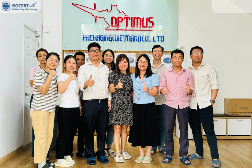 ISOCERT Đào Tạo Chuyên Gia Đánh Giá Nội Bộ Tại Công Ty TNHH Optimus Packaging Việt Nam
