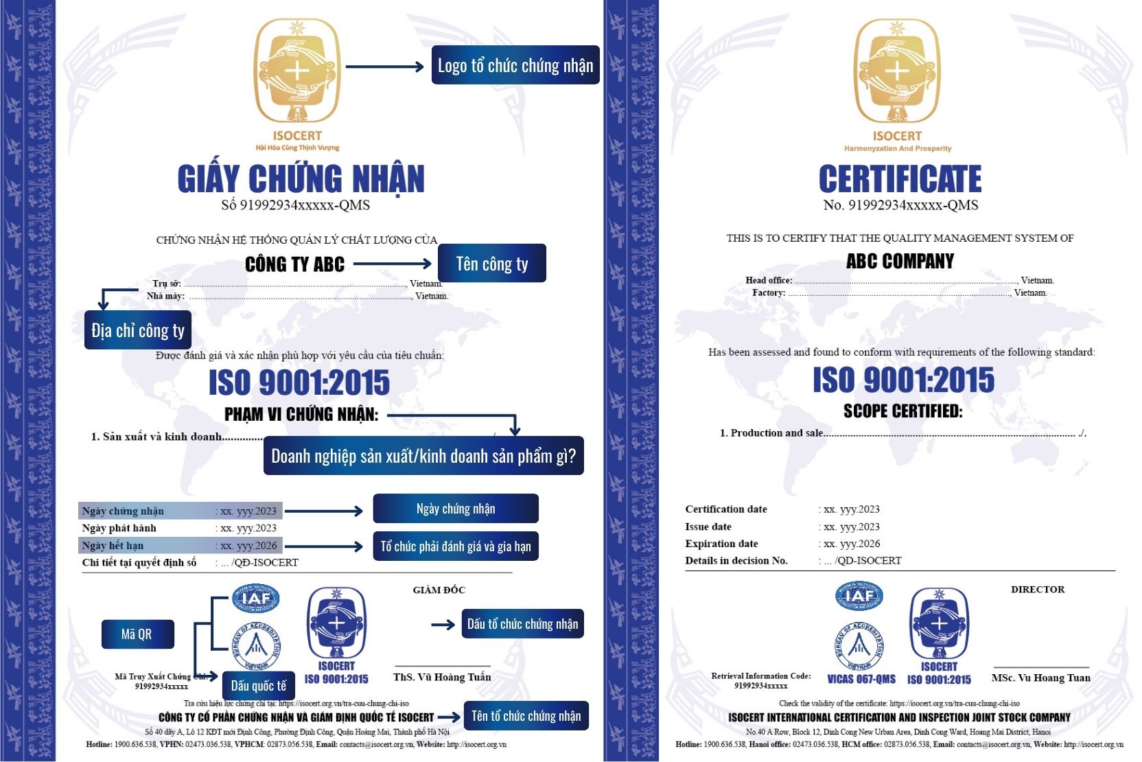 chứng nhận iso 9001:2015