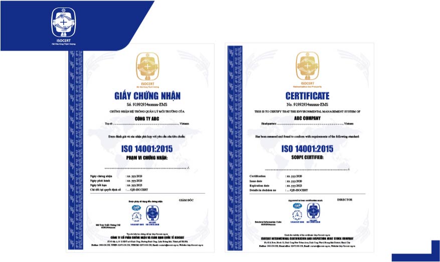Cấp giấy chứng nhận ISO 14001:2015 – Nghị định 40/2019/NĐ-CP
