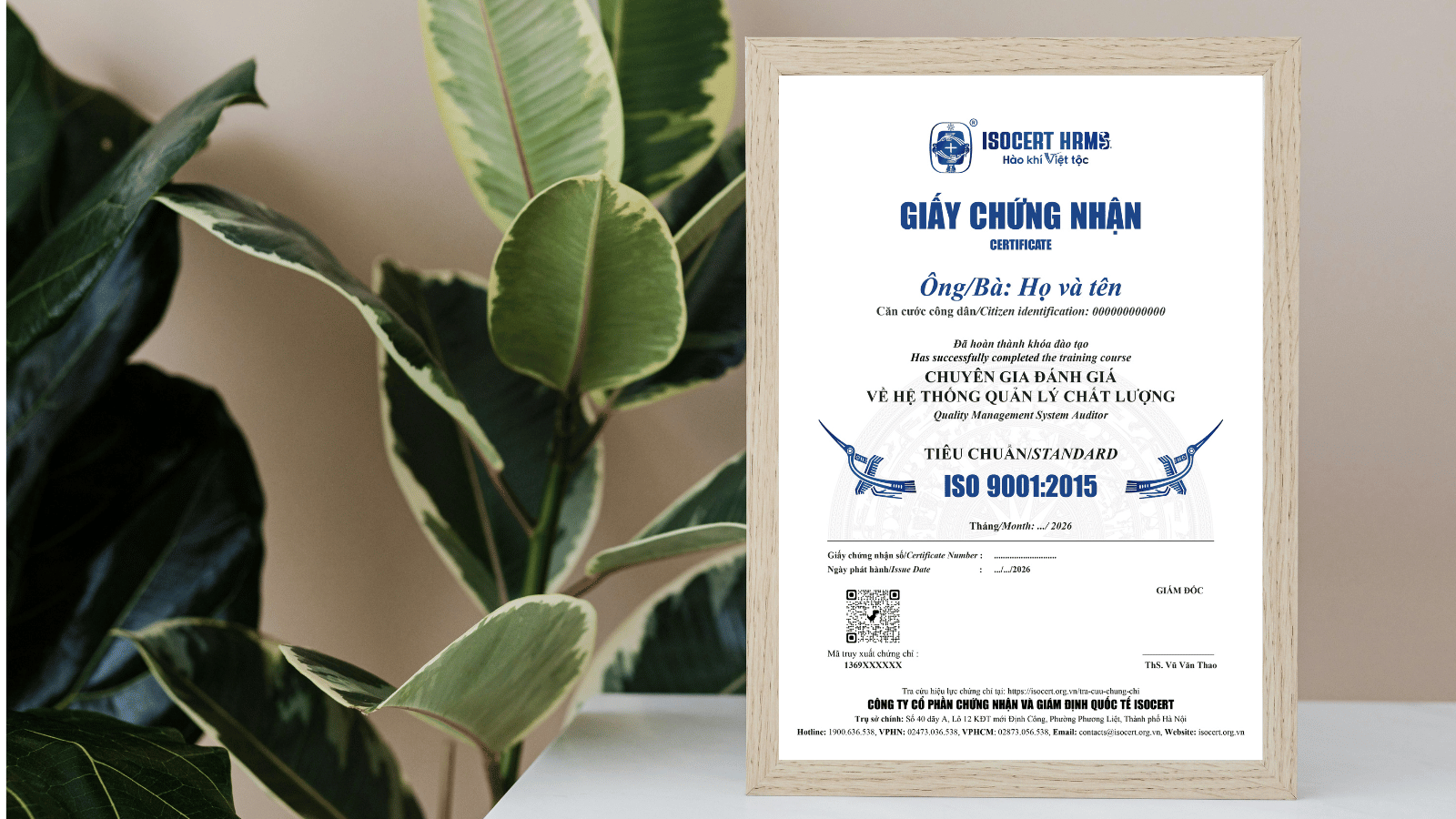 ISOCERT công bố năng lực đào tạo chuyên gia đánh giá hệ thống quản lý ISO 9001:2015