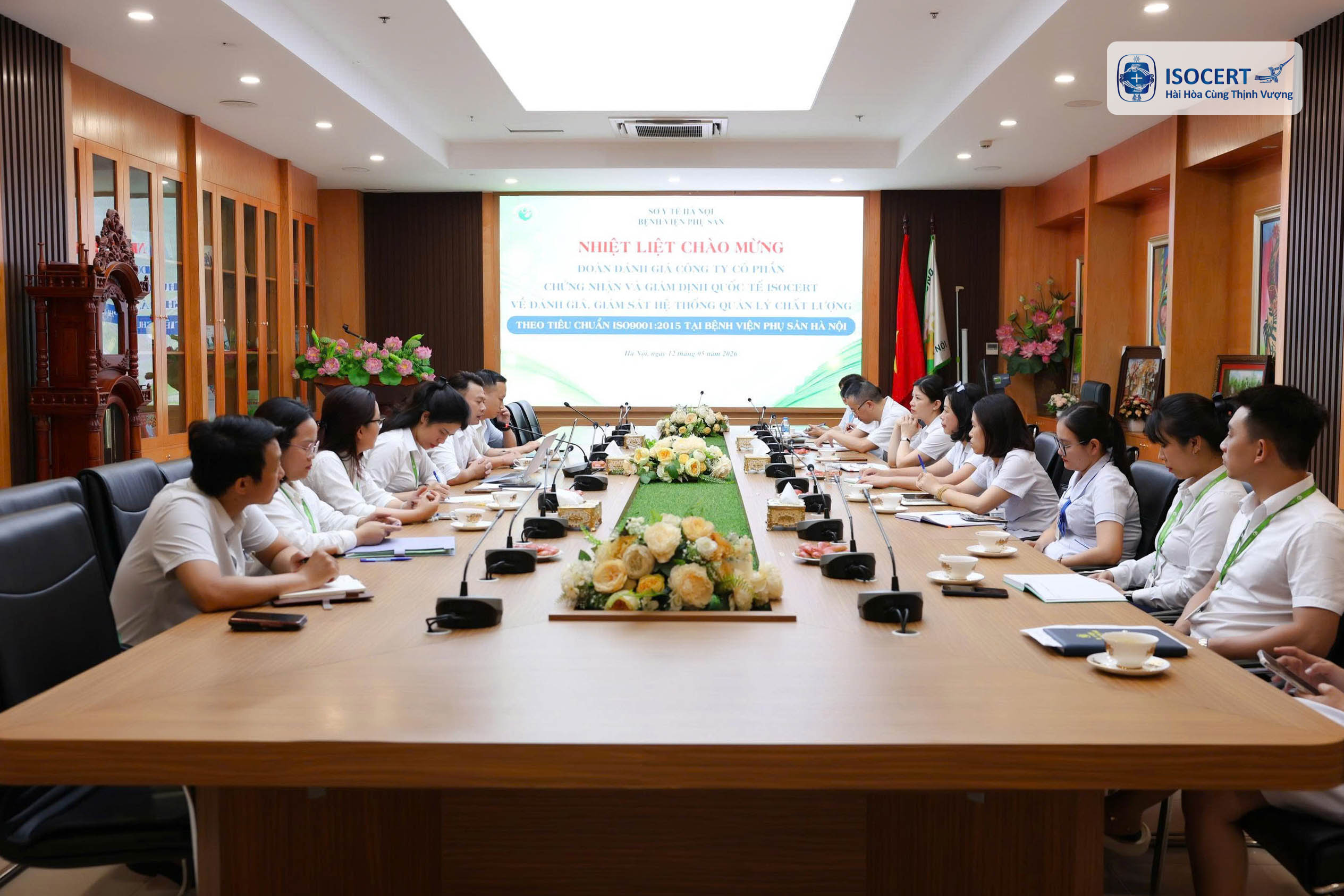 ISOCERT thực hiện đánh giá giám sát Hệ thống quản lý chất lượng ISO 9001:2015 tại Bệnh viện Phụ Sản Hà Nội