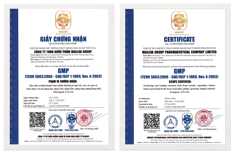 Mẫu giấy chứng nhận GMP - 2, giấy chứng nhận GMP - 2, chứng nhận GMP - 2