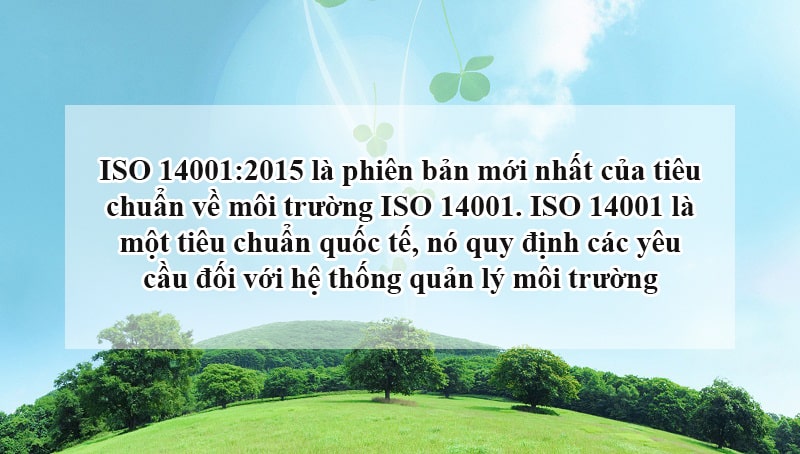 ý nghĩa của tiêu chuẩn iso 14001 2015