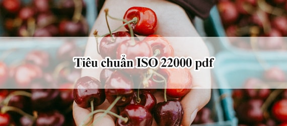 Tiêu chuẩn ISO 22000 pdf - Tiêu chuẩn ISO về vệ sinh an toàn thực phẩm