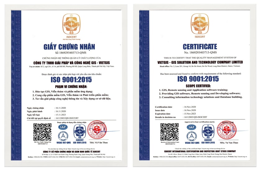 chứng nhận ISO 9001